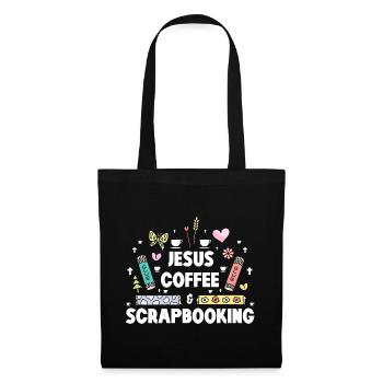 Jesus Coffee Scrapbooking - Tote Bag - black - Front
