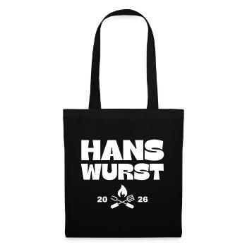Hans Wurst - Stoffbeutel - Schwarz - Vorne