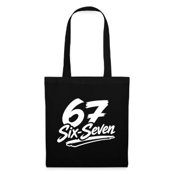 six seven | Number duo 6 and 7 | Cheerful Digits - Tote Bag - black - Front