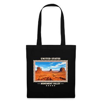 Vereinigte Staaten Monument Valley Vintage Reisema - Stoffbeutel - Schwarz - Vorne