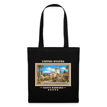 Vereinigte Staaten Santa Barbara Vintage Marke - Stoffbeutel - Schwarz - Vorne