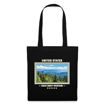 Vereinigte Staaten Great Smoky Mountains Vintage - Stoffbeutel - Schwarz - Vorne