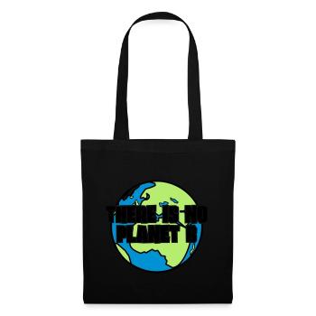 There is no Planet B - Stoffbeutel - Schwarz - Vorne