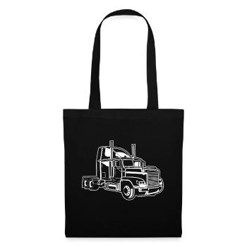 Camion / camion 02_weiß - Sac en tissu - noir - Devant
