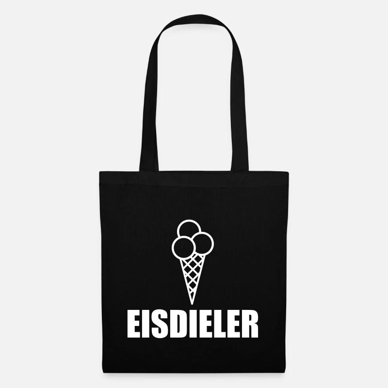 Eisdieler - Stoffbeutel - Schwarz