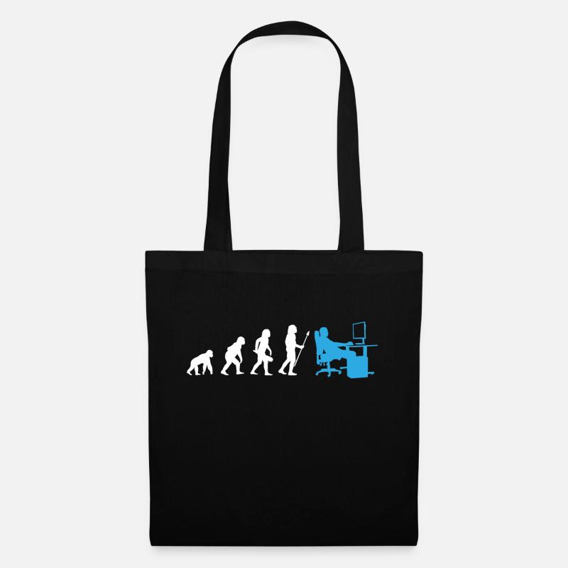Evolution des nerds - Sac en tissu - noir