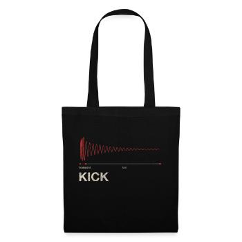 Kick Drum - DAW Producer Transient & Tail - Sac en tissu - noir - Devant