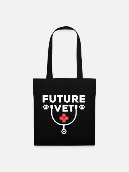 Future Vet - Stoffbeutel - Schwarz