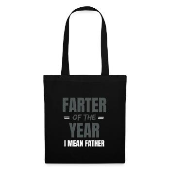 Cadeau drôle pour le papa papa papa humour - Sac en tissu - noir - Devant