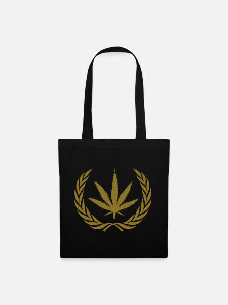 Cannabis - Stoffbeutel - Schwarz