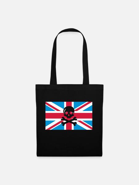 Skull And Bones Union Jack; Union Jack - Stoffbeutel - Schwarz