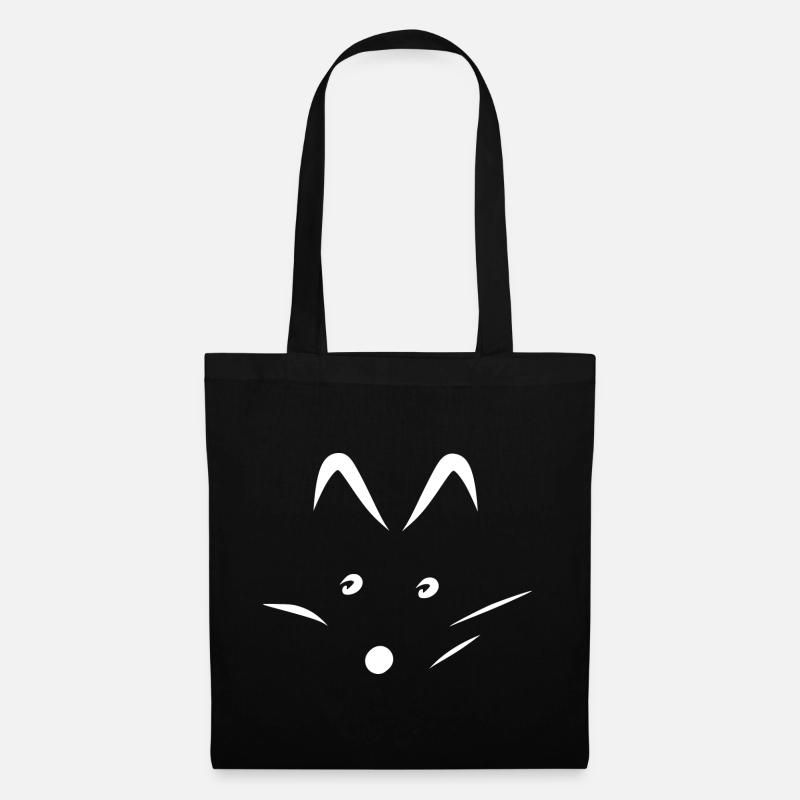 Fuchs - Stoffbeutel - Schwarz