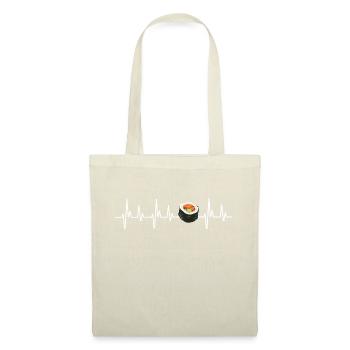 Sushi Shirt Herzschlag Japan Maki Miso Japan Rolls - Tote Bag - nature - Front