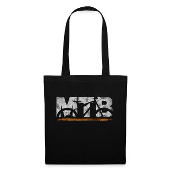 MTB Mountain Bike Mountain Biker Bike Used Look - Tote Bag - black - Front