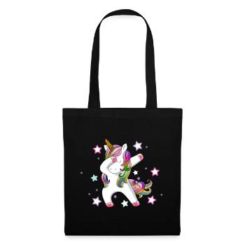 Dabbing Unicorn - Tote Bag - black - Front