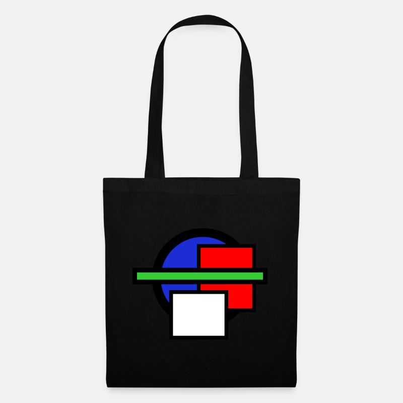 Moderne Kunst - Stoffbeutel - Schwarz