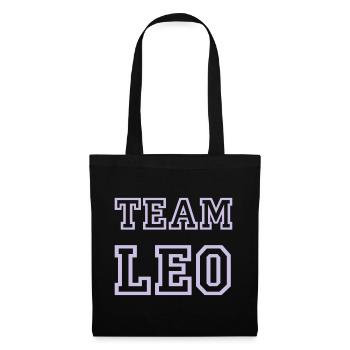 TEAM LEO Nom du chien Maillot de l’équipe masculine - Sac en tissu - noir - Devant