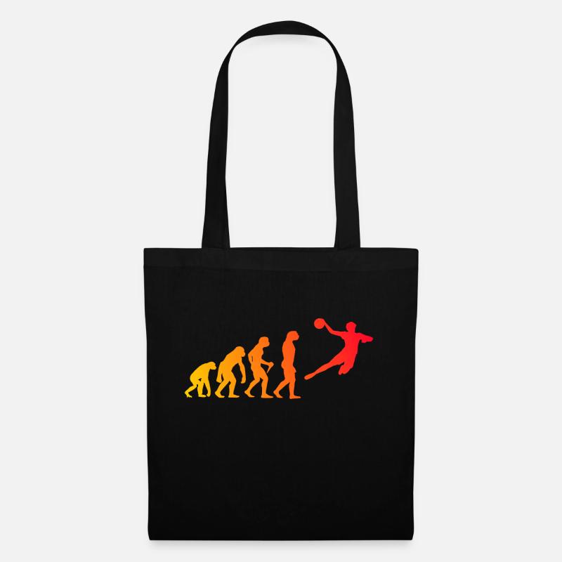 Handball Enfants Evolution Joueurs de handball Hommes - Sac en tissu - noir