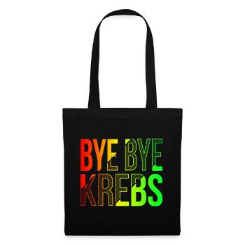 Bye Bye Kreps Regenbogen Design - Stoffbeutel - Schwarz - Vorne