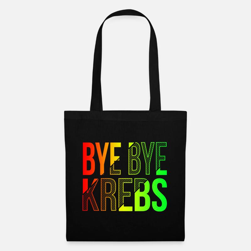 Bye Bye Kreps Regenbogen Design - Stoffbeutel - Schwarz