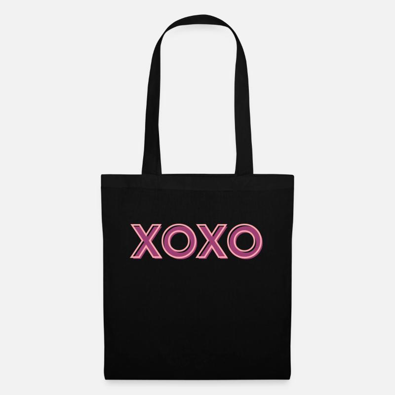 XOXO - Stoffbeutel - Schwarz