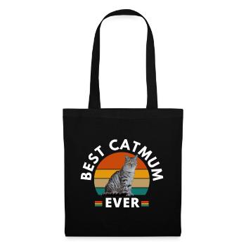 BEST CAT MUM EVER - Tote Bag - black - Front