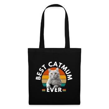 BEST CAT MUM EVER - Tote Bag - black - Front