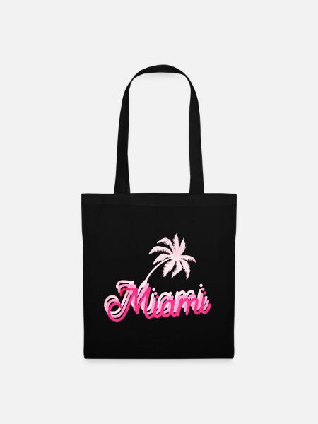 Miami Florida - Stoffbeutel - Schwarz