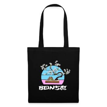 BONSAI tree Yamadori Nebari Japanese cherry blossom - Tote Bag - black - Front