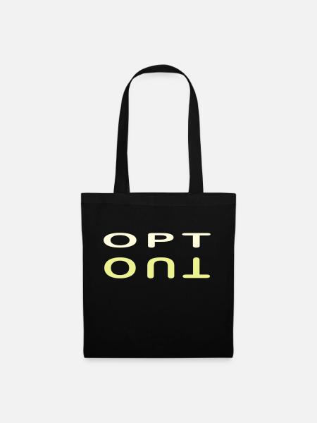 Opt out of the rat race - Tote Bag - black