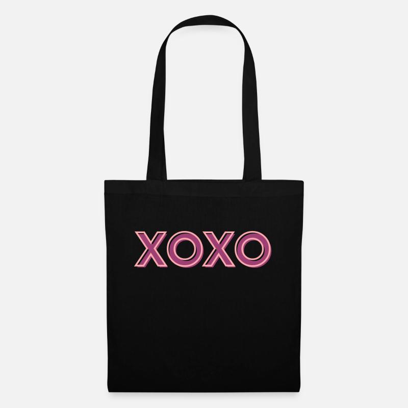 xoxo 3 2 - Stoffbeutel - Schwarz