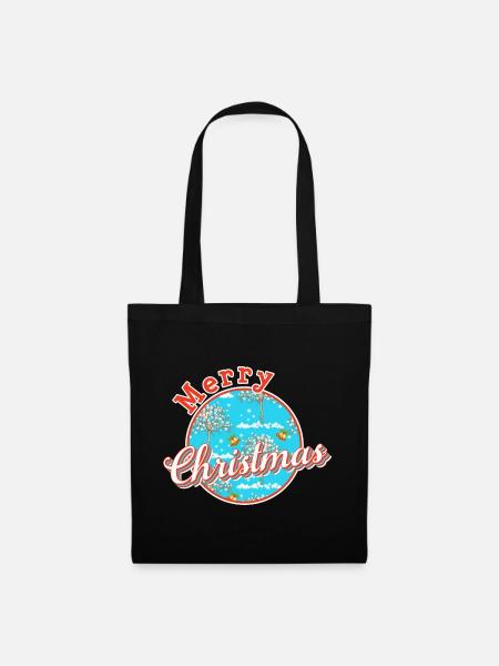 Merry christmas xmas - Tote Bag - black