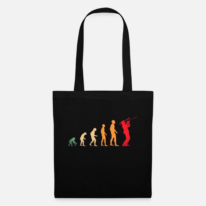 funny trombone evoulution - Tote Bag - black