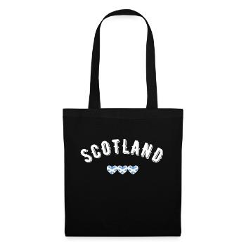 Schottland - Stoffbeutel - Schwarz - Vorne