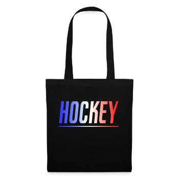 HOCKEY HOCKEYSPIELER GESCHENK SPORT FRANKREICH - Stoffbeutel - Schwarz - Vorne