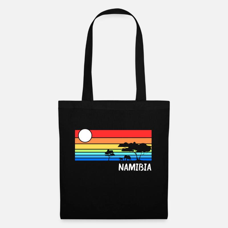 Namibia Afrika Savanne Safari Urlaub - Stoffbeutel - Schwarz