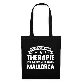 Party Urlaub Mallorca - Stoffbeutel - Schwarz - Vorne