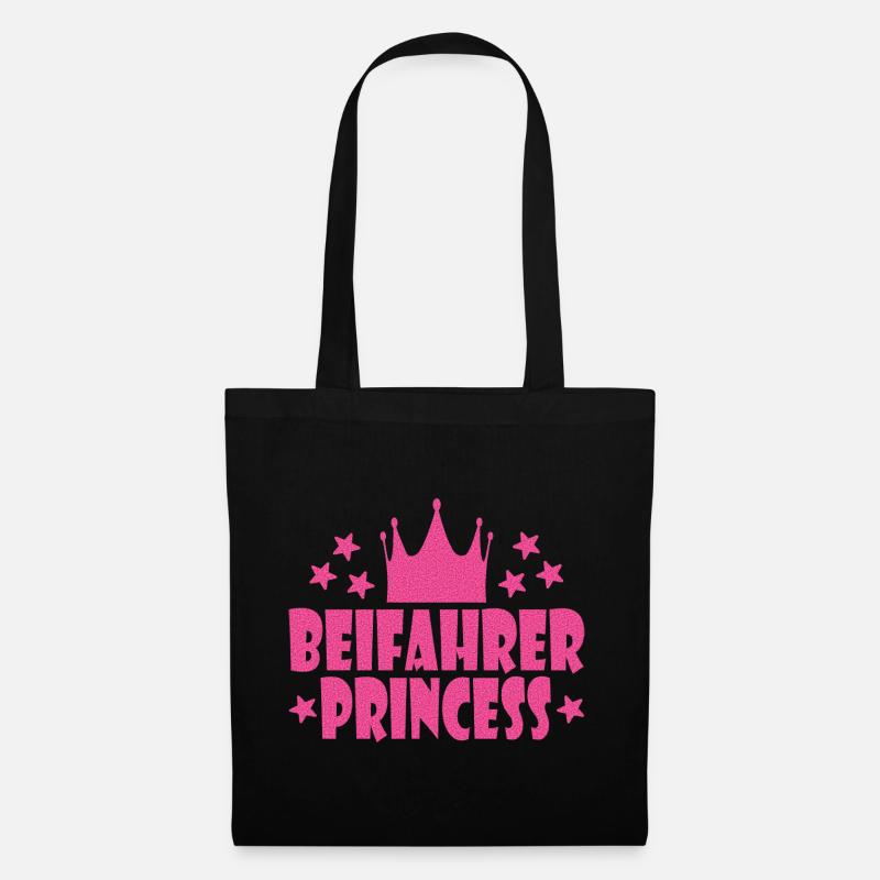 BEIFAHRER PRINCESS - Stoffbeutel - Schwarz