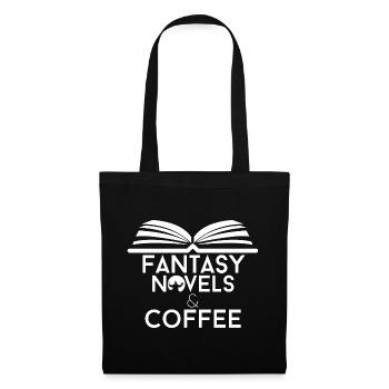 Book Lover Fantasy Novels and Coffee - Tote Bag - black - Front