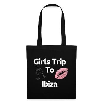 Voyage entre filles à Ibiza pour enterrement de vie de jeune fille - Sac en tissu - noir - Devant