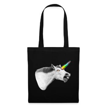 Le démon licorne qui sommeille en vous rugit - Sac en tissu - noir - Devant