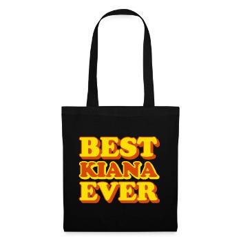 Kiana Prénom Drôle Cadeau - Sac en tissu - noir - Devant
