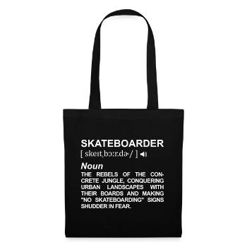 Skateboarder Definition - Tote Bag - black - Front