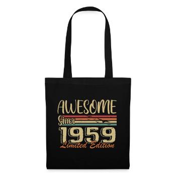 Legenden werden 1959 geboren Jahrgang 1959 - Stoffbeutel - Schwarz - Vorne