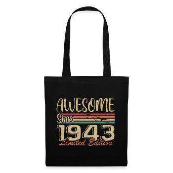 Les légendes sont nées en 1943 Vintage 1943 - Sac en tissu - noir - Devant