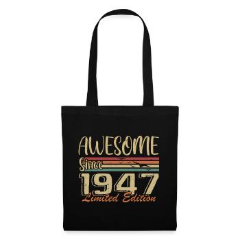 Legenden werden 1947 geboren Jahrgang 1947 - Stoffbeutel - Schwarz - Vorne