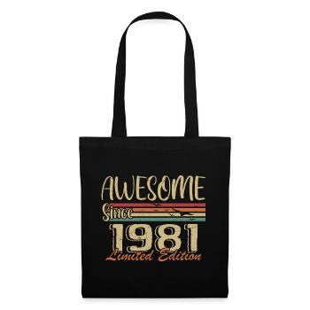 Legenden wurden 1981 geboren Jahrgang 1981 - Stoffbeutel - Schwarz - Vorne