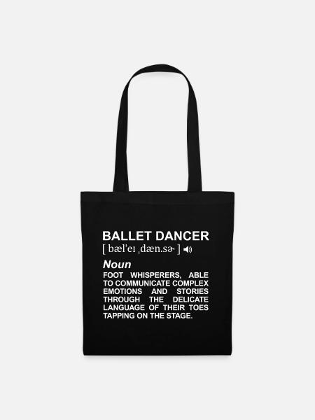 Balletttänzer Definition - Stoffbeutel - Schwarz