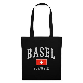 Bâle - Sac en tissu - noir - Devant