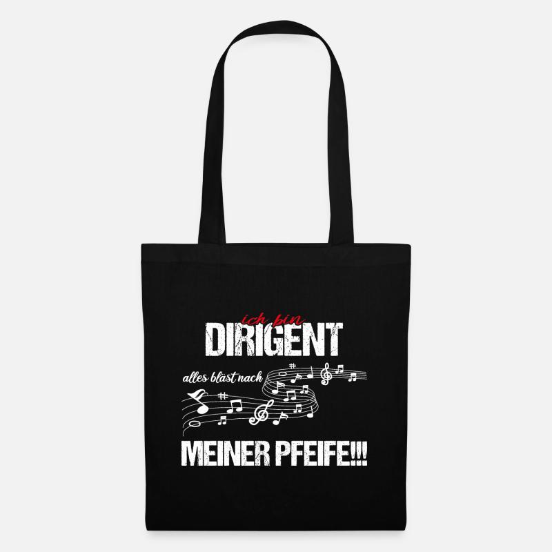 Ich bin Dirigent - Stoffbeutel - Schwarz